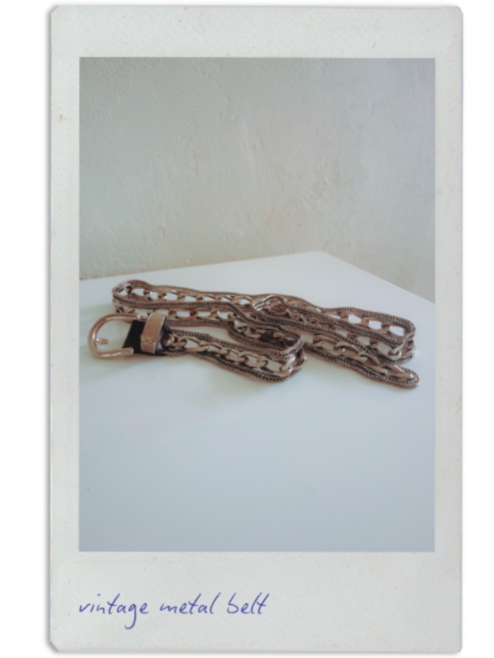 Women’s Woven Metallic Chain Belt - Gold